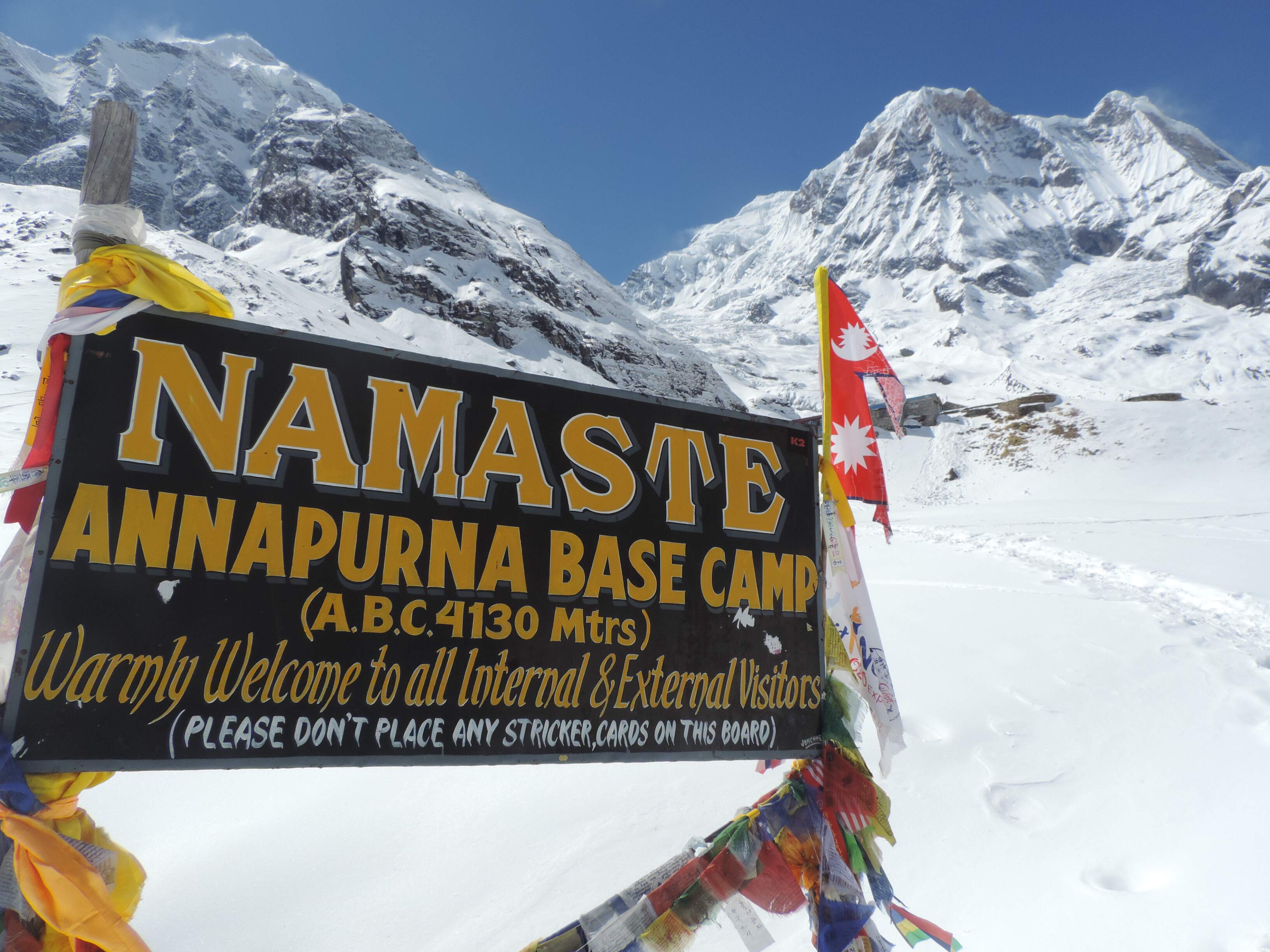 Annapurna Base Camp Board 